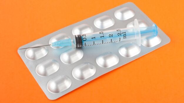 tabletten en injecties voor cervicale osteochondrose
